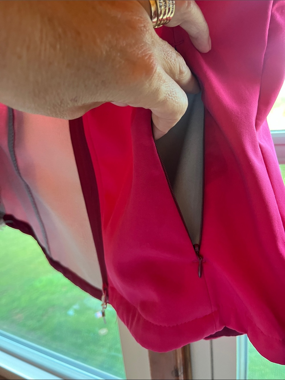 Regatta Two-Tone Raspberry Pink Softshell Utility Jacket with Hood - Picture 4 of 10